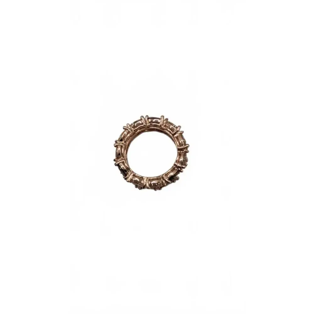 Elegant Rose Gold plated Multi-Stone Ring Size 7